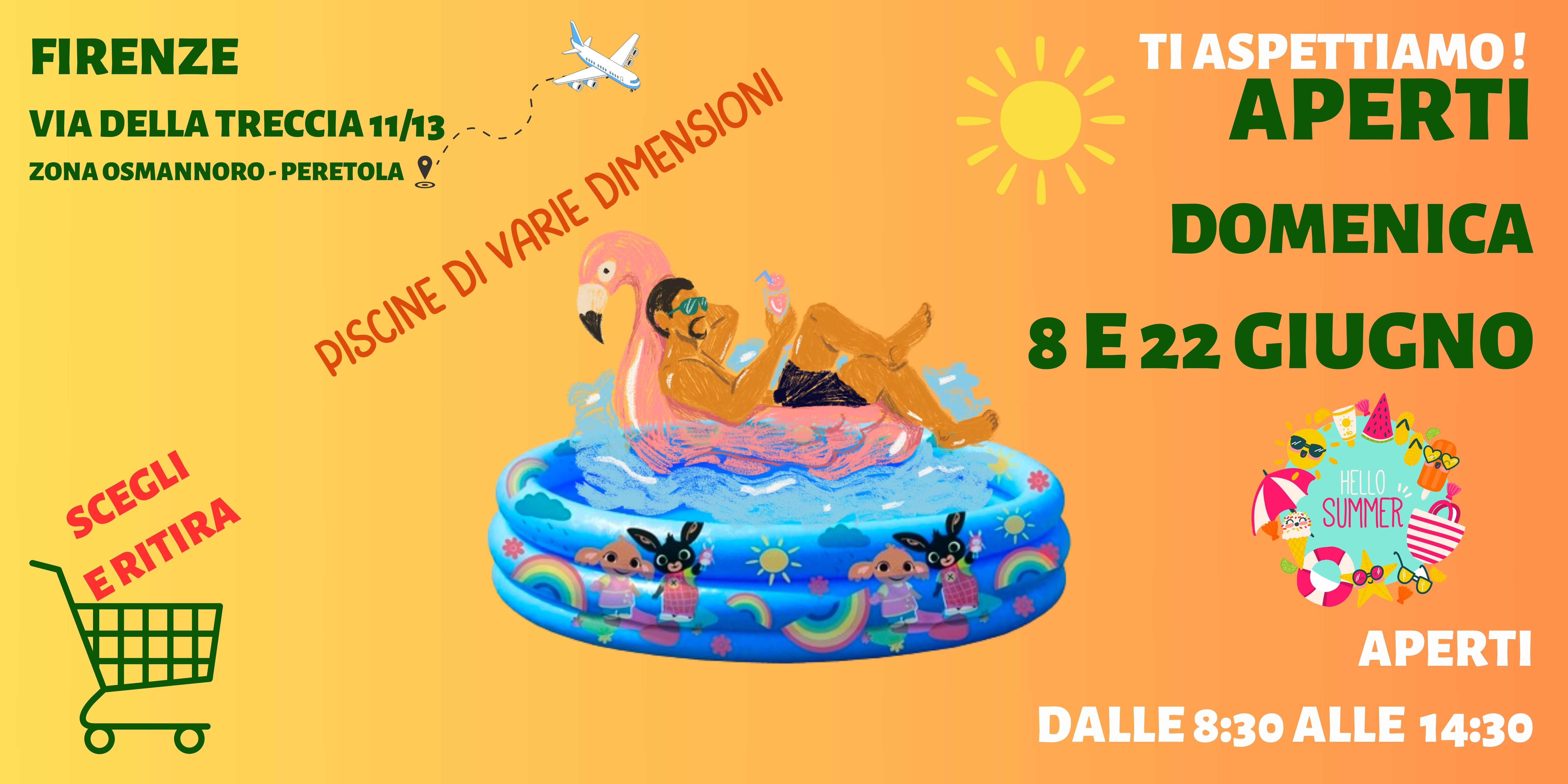 Apertura Domenica 8 e 22 maggio
